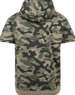 Best Bigdude Short Sleeve Camo Hoody Khaki Hoodies