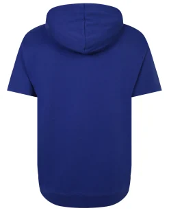 Fashion Bigdude Short Sleeve Hoody Cobalt Blue Hoodies