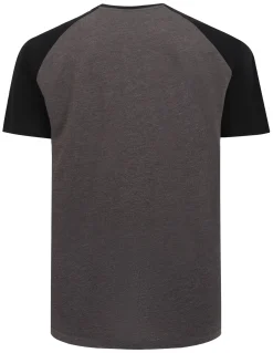 Discount Bigdude Short Sleeve PJ Set Charcoal Pajama Sets|Pajamas