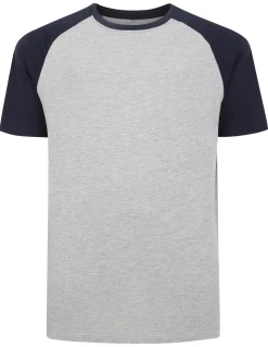 Hot Bigdude Short Sleeve PJ Set Grey Pajama Sets|Pajamas