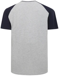 Hot Bigdude Short Sleeve PJ Set Grey Pajama Sets|Pajamas