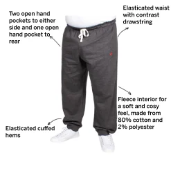 Outlet Bigdude Signature Joggers Charcoal Sweatpants