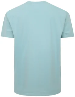 Online Bigdude Slogan Embroidered T-Shirt Washed Turquoise T-shirts