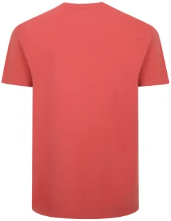 Best Bigdude Slogan Embroidered T-Shirt Washed Red T-shirts