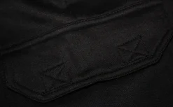 Online Bigdude Straight Leg Cargo Joggers Black Sweatpants