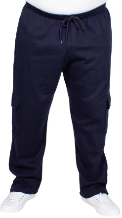 Best Bigdude Straight Leg Cargo Joggers Navy Sweatpants