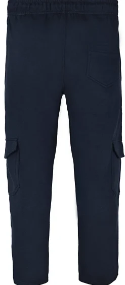 Best Bigdude Straight Leg Cargo Joggers Navy Sweatpants