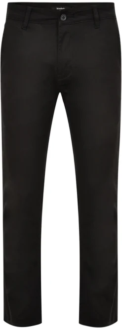 Discount Bigdude Stretch Chino Trousers Black Jeans