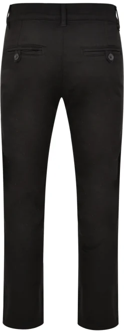 Discount Bigdude Stretch Chino Trousers Black Jeans