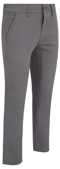 Discount Bigdude Stretch Chino Trousers Grey Casual Pants