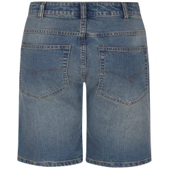Clearance Bigdude Stretch Denim Shorts With Whiskers Tint Wash Shorts