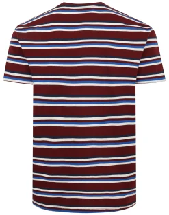 New Bigdude Stripe T-Shirt Burgundy Tall T-shirts