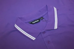 Discount Bigdude Tipped Polo Shirt Purple Polo Shirts