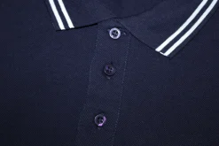 Hot Bigdude Tipped Polo Shirt Navy Polo Shirts