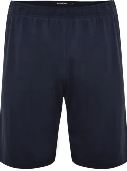 Fashion Bigdude Twin Pack Classic Pyjama Shorts Black/Navy Pajama Bottoms|Pajamas