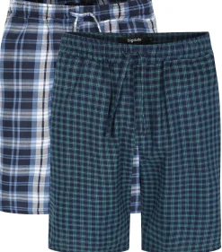 Clearance Bigdude Twin Pack Woven PJ Shorts Multi Pajama Bottoms|Pajamas