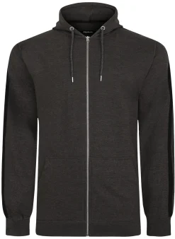 Clearance Bigdude Twin Stripe Hoody Charcoal Hoodies