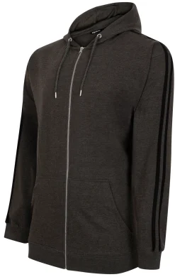 Clearance Bigdude Twin Stripe Hoody Charcoal Hoodies