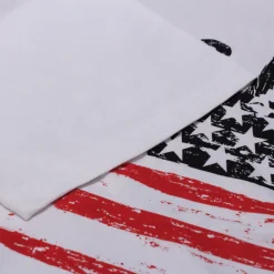 Fashion Bigdude USA Print T-Shirt White T-shirts