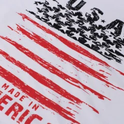 Fashion Bigdude USA Print T-Shirt White T-shirts